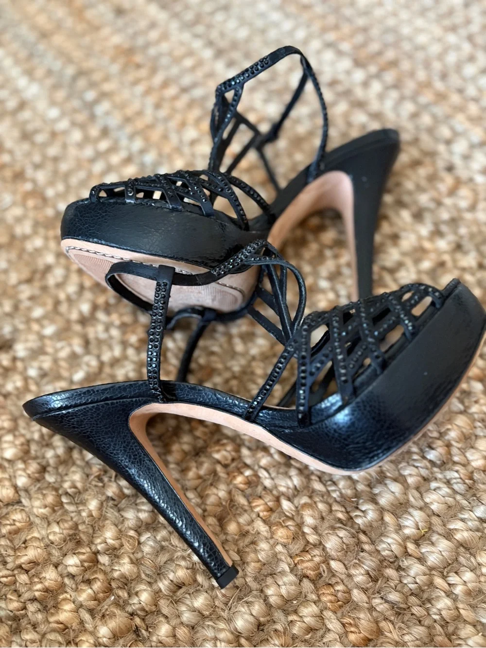 Vince Camuto black strappy